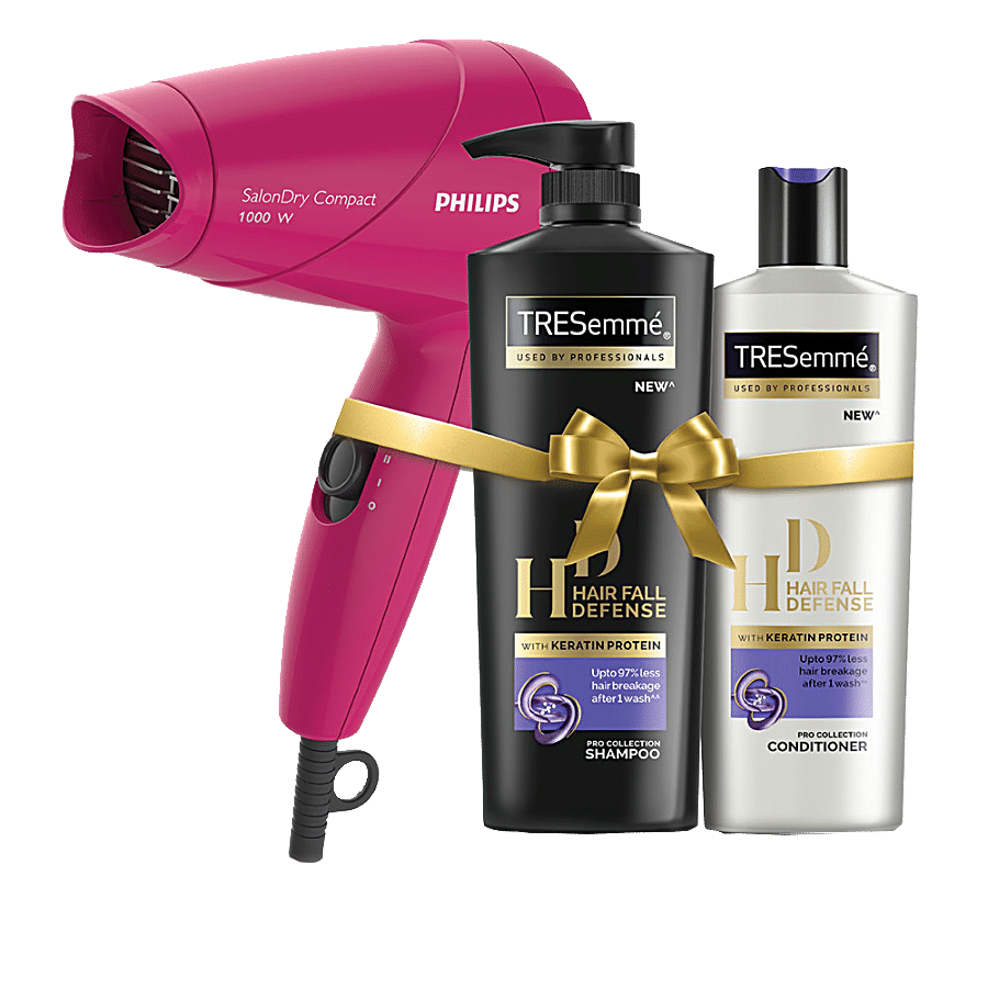Buy TRESemme Expert Selection Hair Fall Defense Shampoo + Conditioner & Philips  Hair Dryer Online at Best Price of Rs 1607 - bigbasket