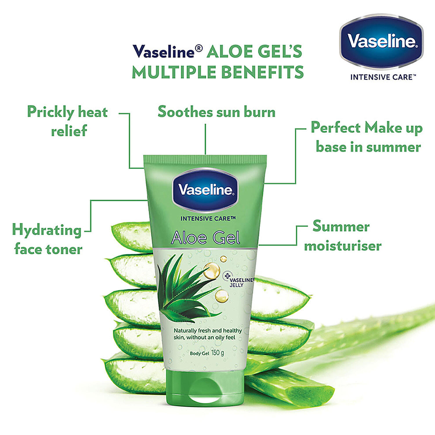 vaseline aloe gel non oily feel