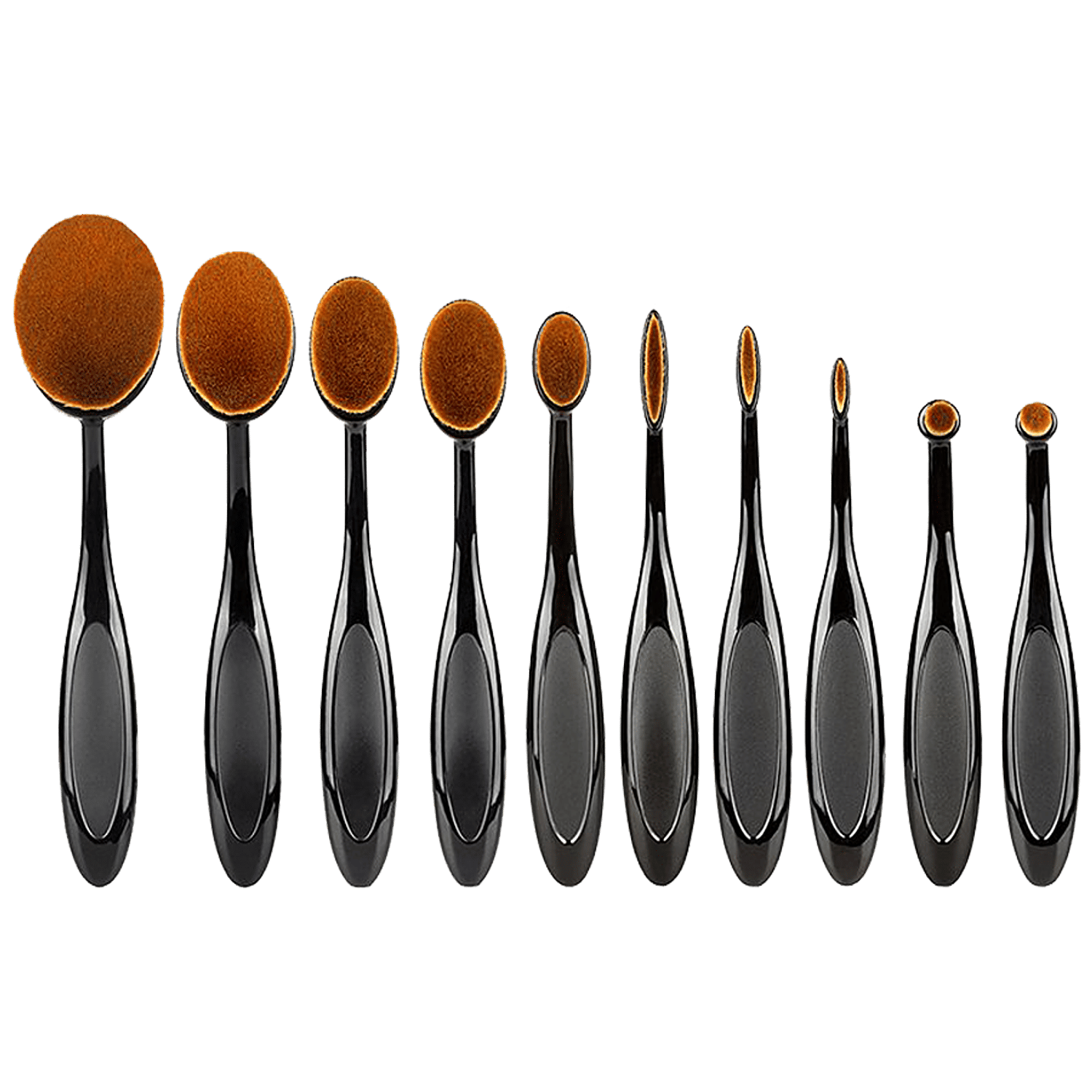 How To Apply Makeup With Oval Brushes Saubhaya Makeup