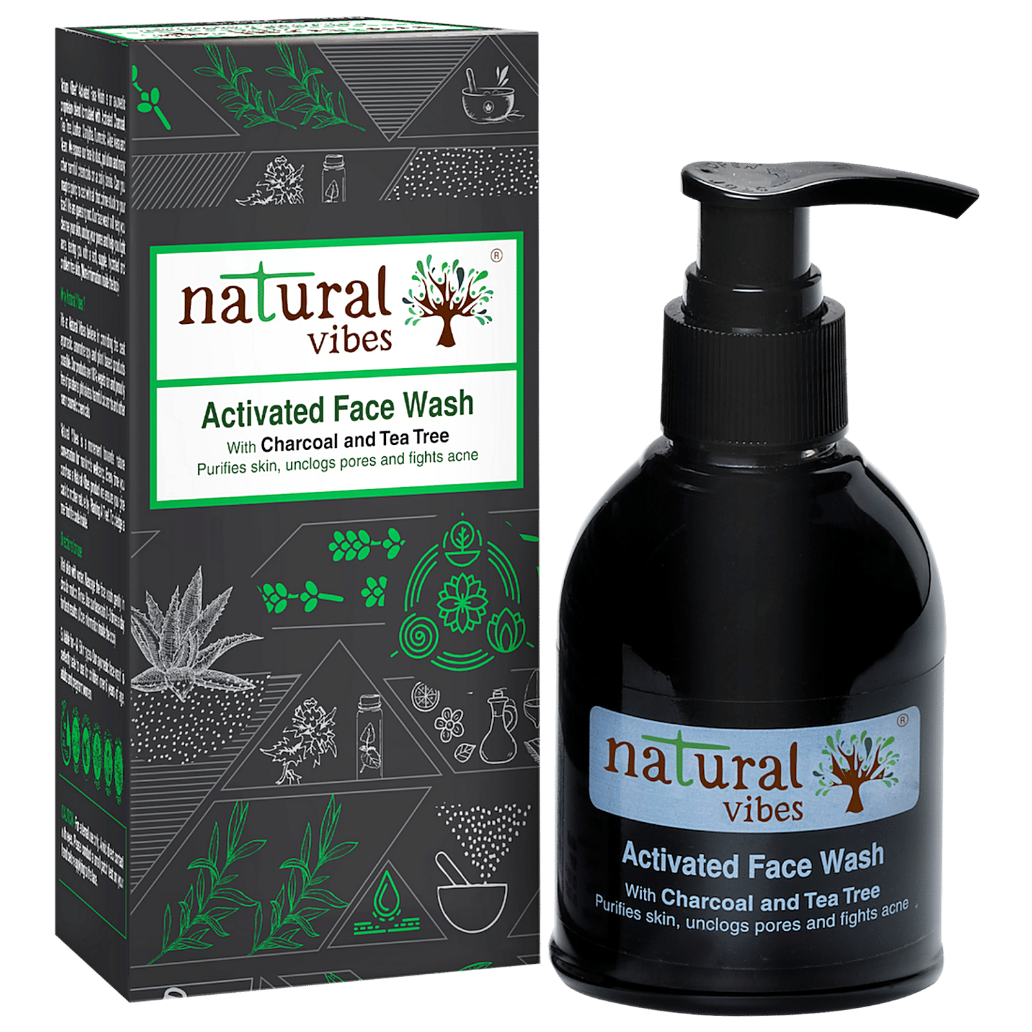 tea tree charcoal face wash