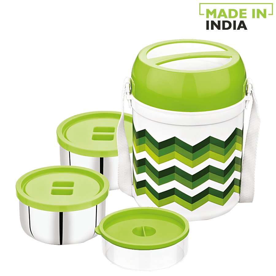 Buy Asian Plastic Lunch Box/Tiffin Box - Diet Meal Hot Pack, Green