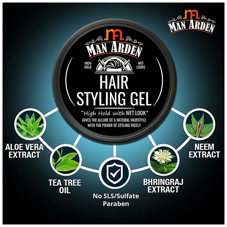 Buy Man Arden Hair Styling Gel - High Hold With Wet Looks Online at Best  Price of Rs 299 - bigbasket