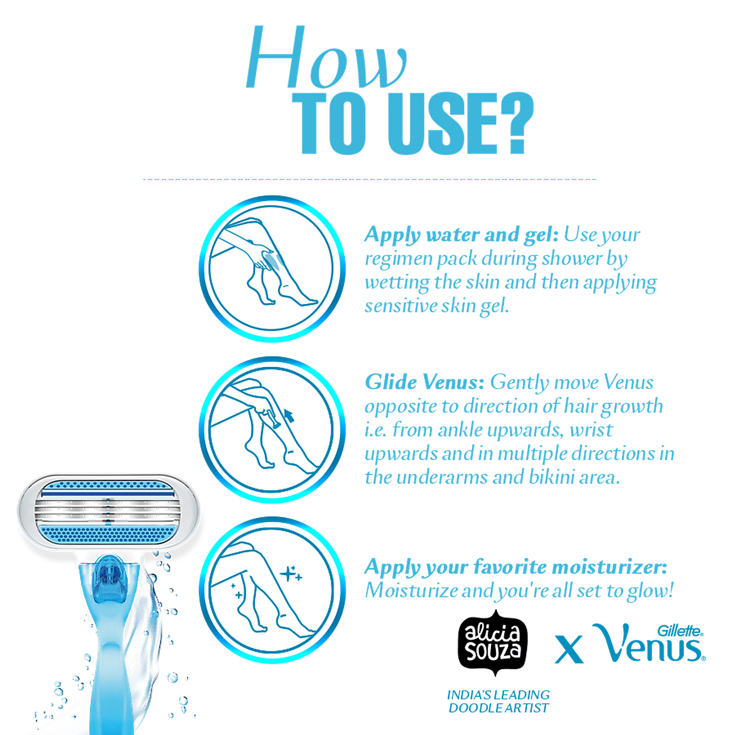 venus razor for underarms