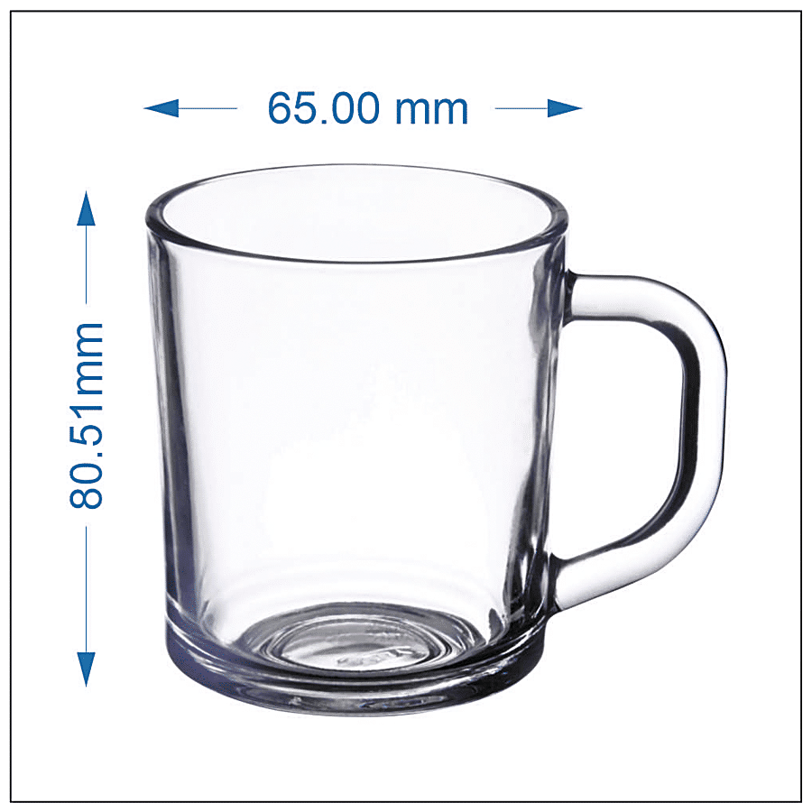 Buy Yera Tea/Coffee Glass Mug Set Online at Best Price of Rs 229