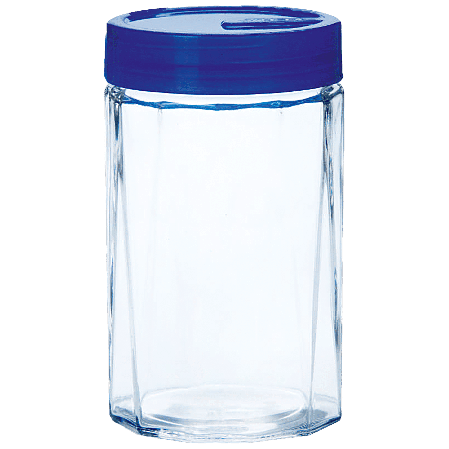 Buy Yera Glass Jar With Printed Lid - Easy To Clean, Leak Proof, Small  Online at Best Price of Rs 115 - bigbasket