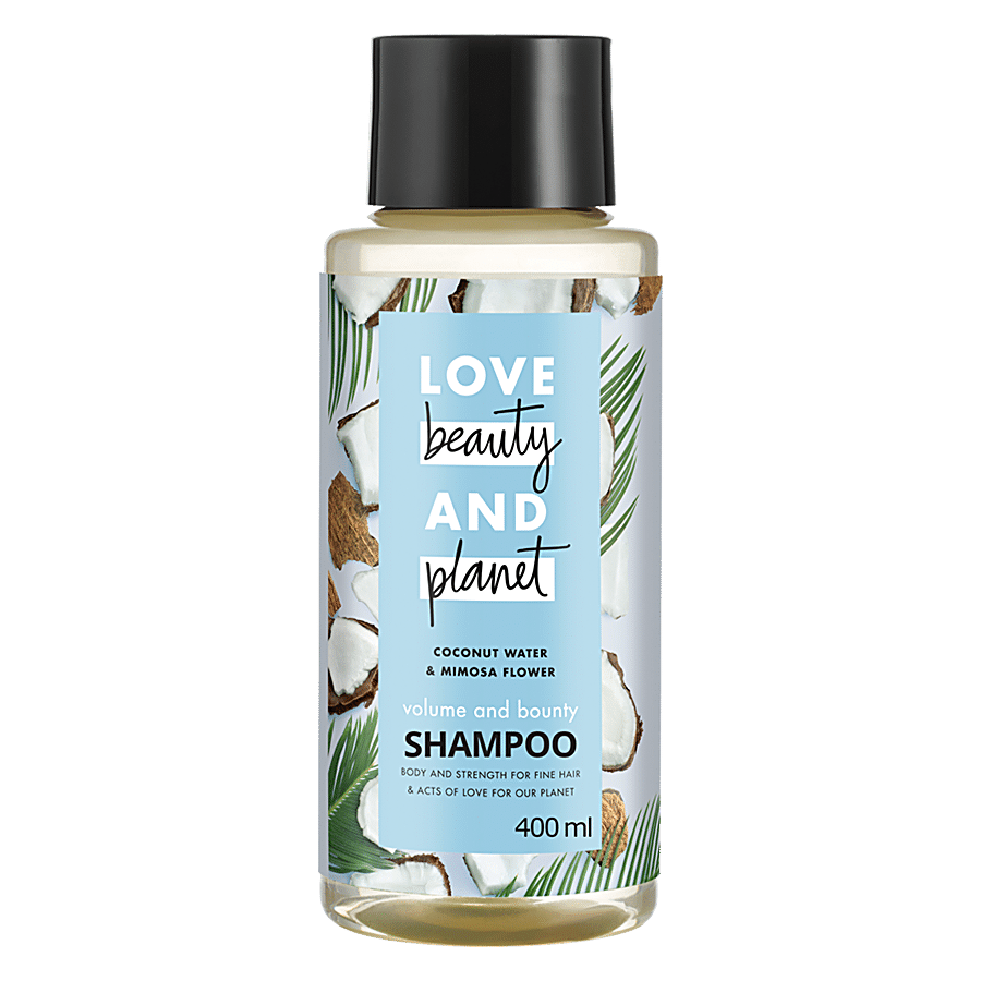 Buy Love Beauty Planet Volume Bounty Shampoo Coconut Water Mimosa Flower Aroma Online At Best Price Bigbasket