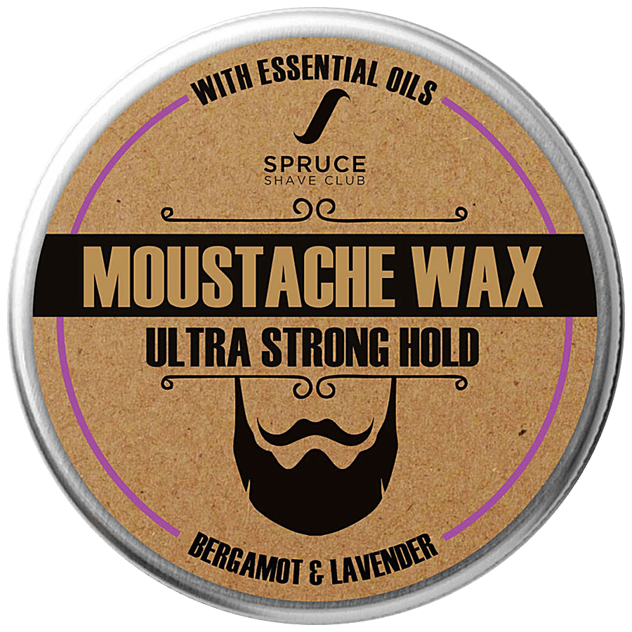 Buy Spruce Shave Club Beard & Moustache Wax For Ultra Strong Hold -  Bergamot & Lavender Online at Best Price of Rs 399 - bigbasket