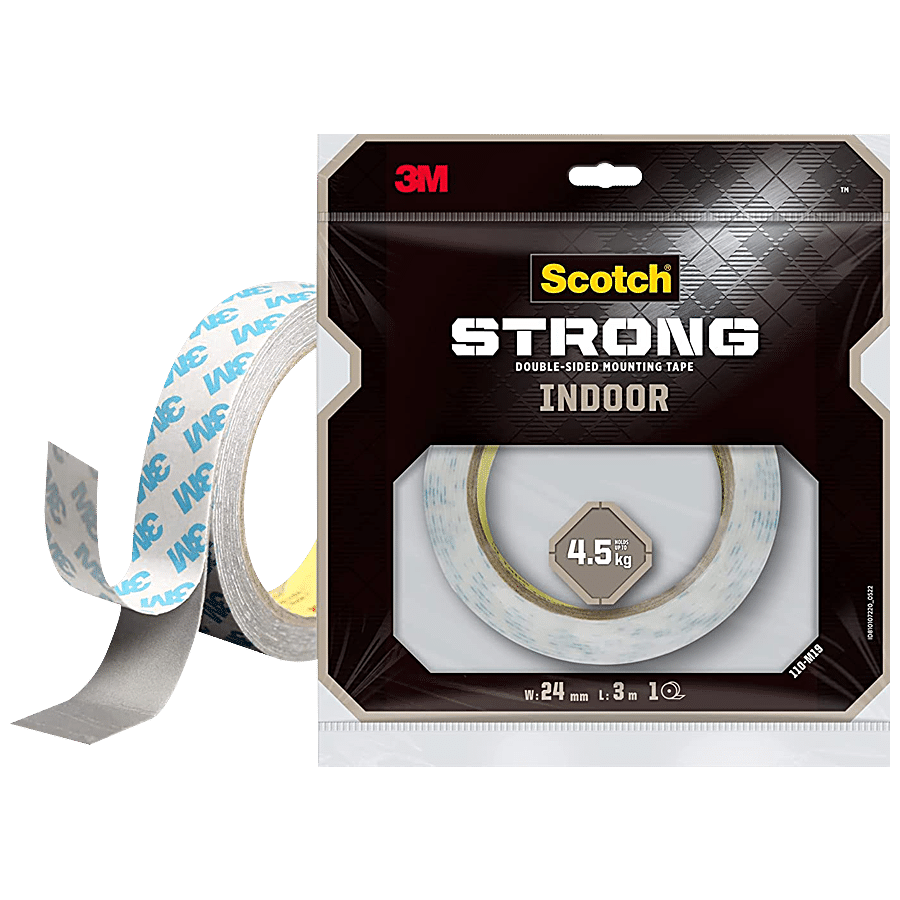 Buy Scotch Strong Double-Sided Mounting Tape - Indoor, 1 x 3 m