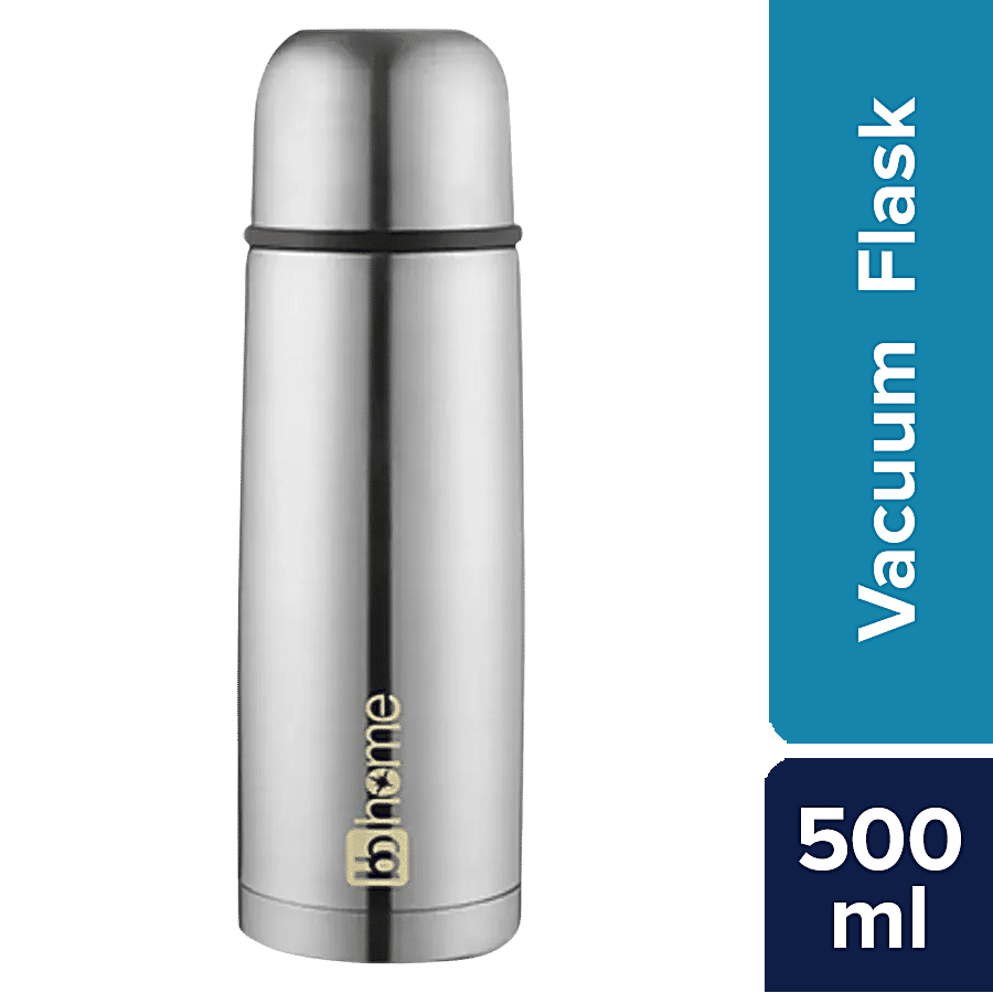 Silver Stainless Steel Mega Slim Thermos, For Home,Office & Traveling