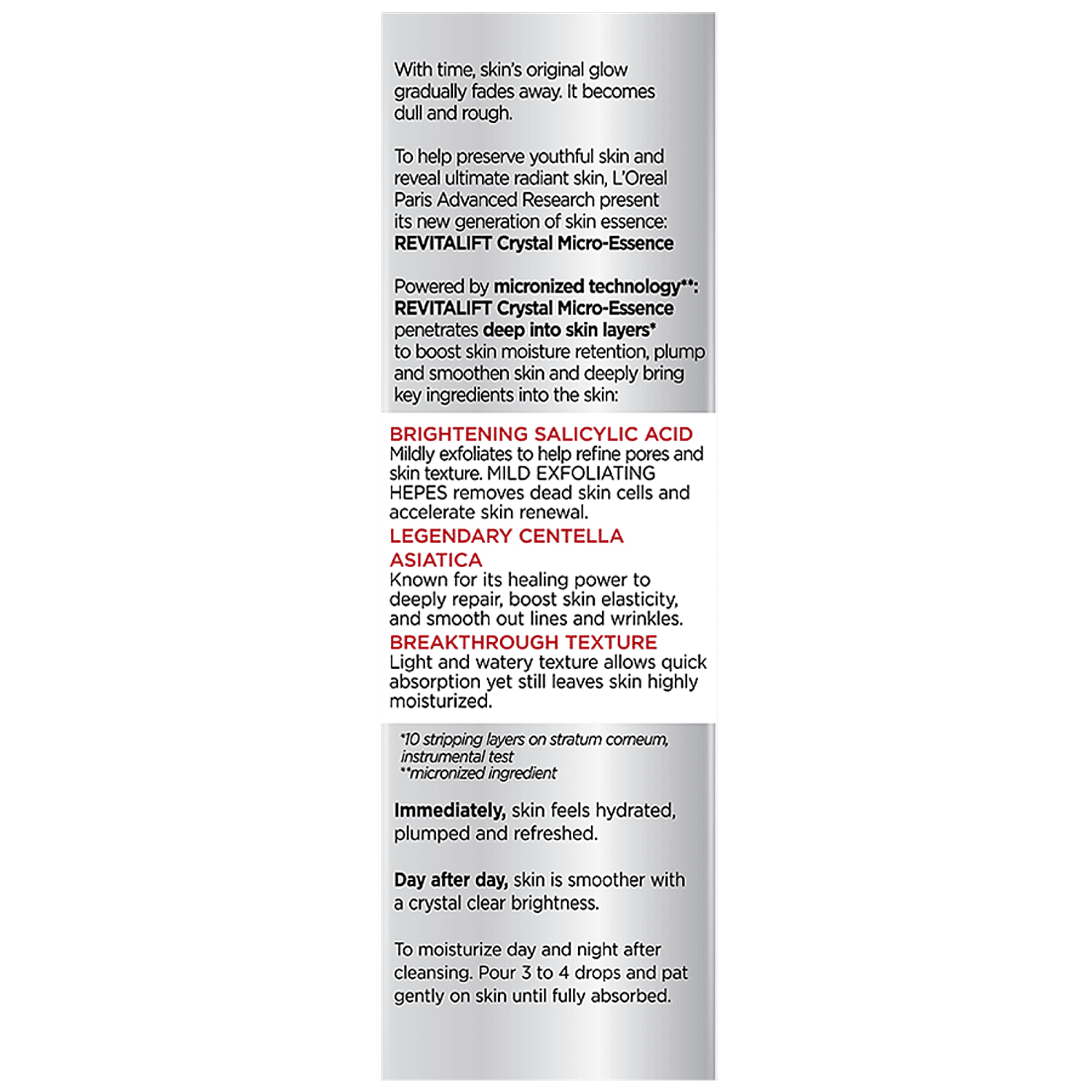 loreal crystal clear serum