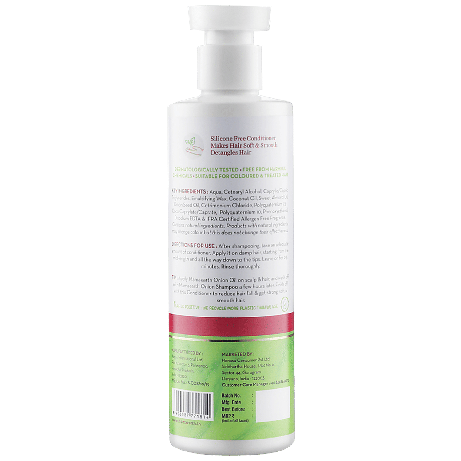 Mamaearth Conditioner Ingredients