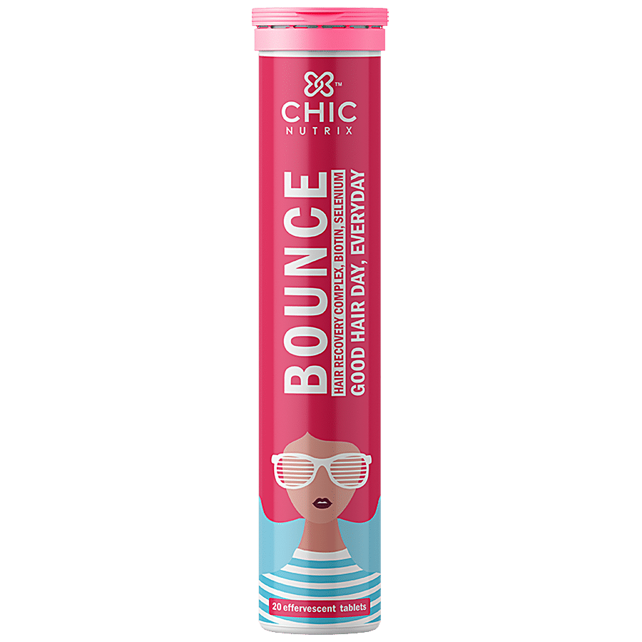 Buy Chicnutrix Bounce - Hair Recovery Complex, Biotin & Selenium, Raspberry  Flavour Online at Best Price of Rs 720 - bigbasket