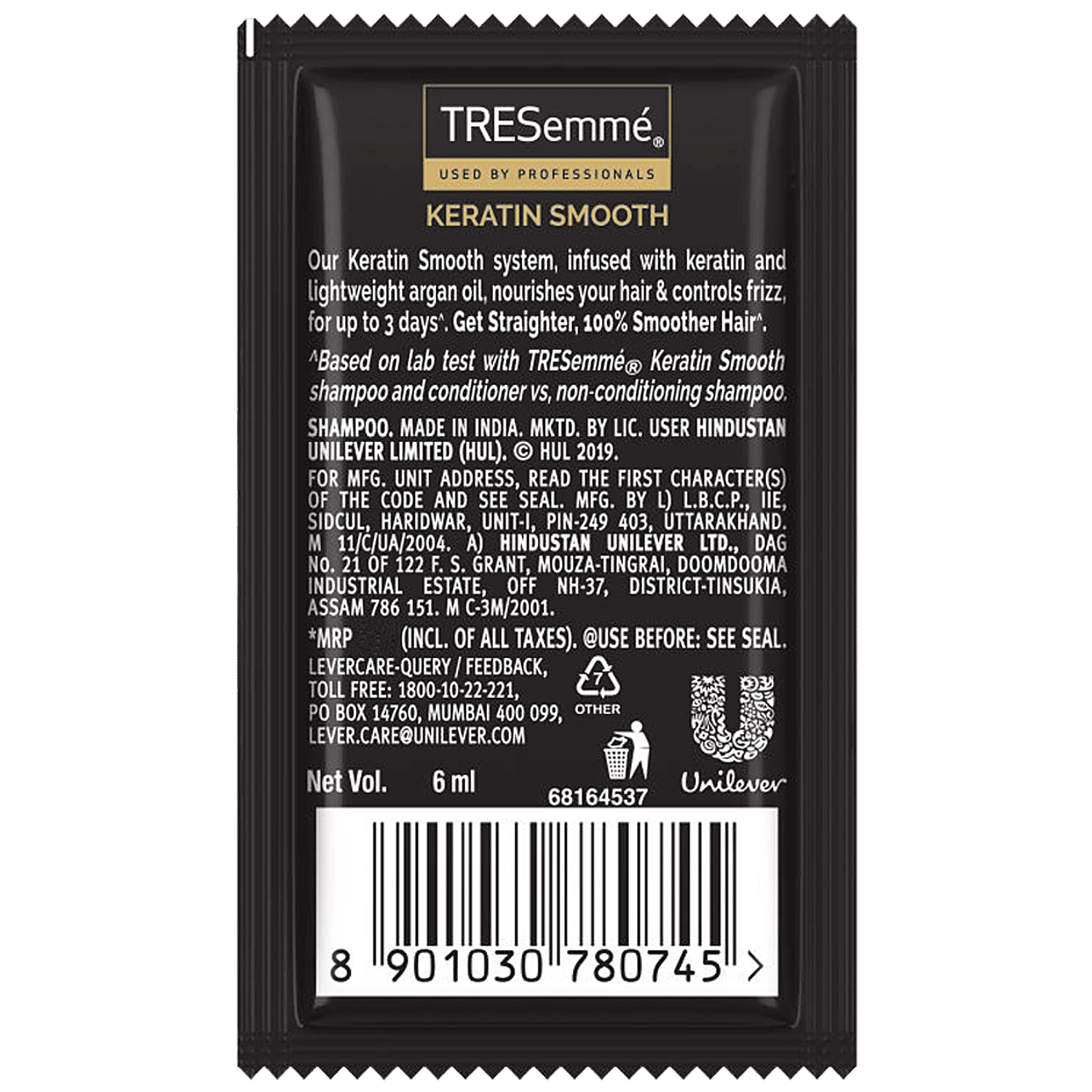 Tresemme Keratin Smooth Shampoo Pouch ubicaciondepersonas.cdmx.gob.mx