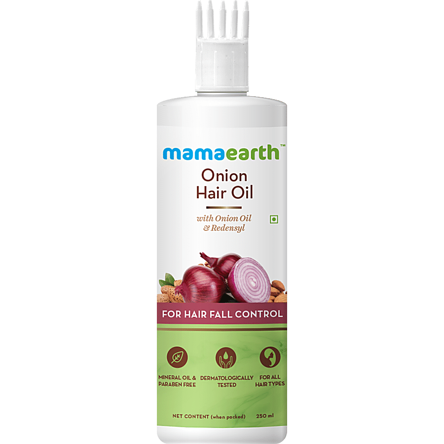 Buy Mamaearth Onion Hair Oil - For Hair Fall Control, Mineral Oil & Paraben  Free Online at Best Price of Rs  - bigbasket