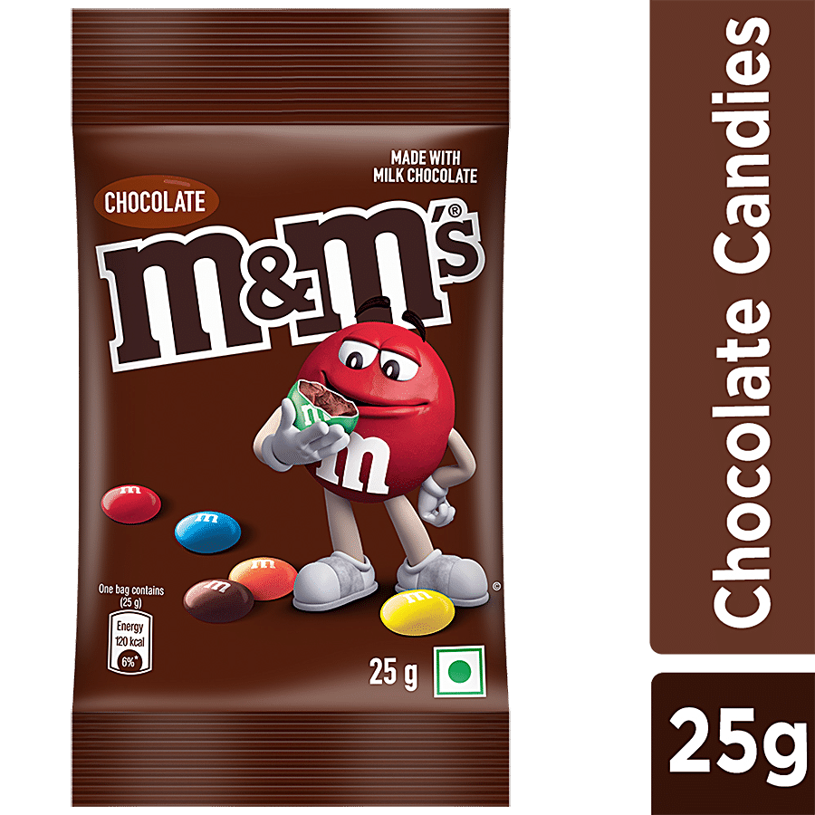 M&Ms Milk Chocolate Candy, 25 g