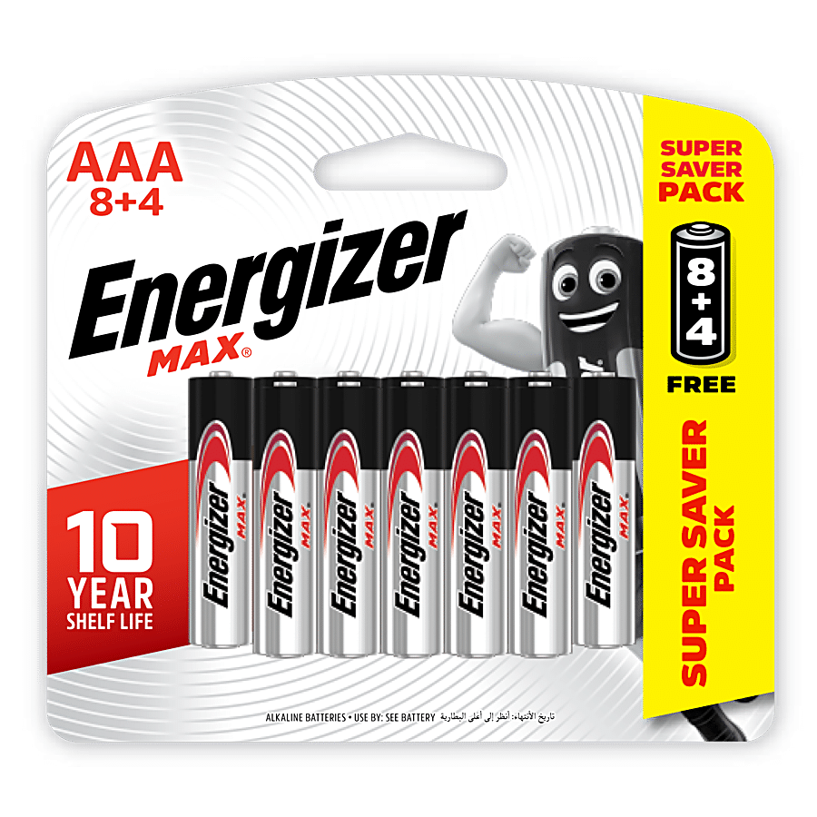 10 Count Energizer AA Batteries Double A Max Alkaline Battery 