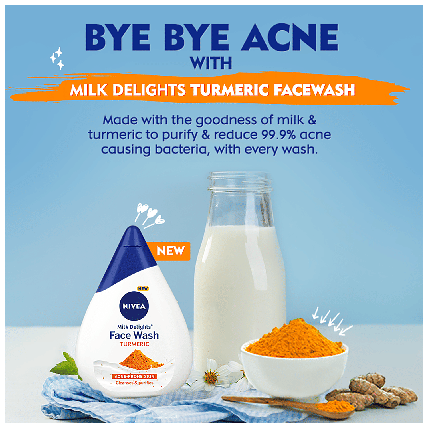 nivea face wash turmeric