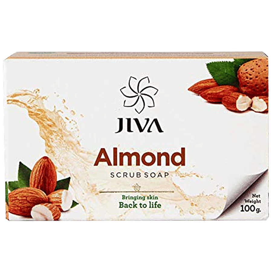 Buy Jiva Ayurveda Almond Scrub Soap Online at Best Price of Rs 35 -  bigbasket