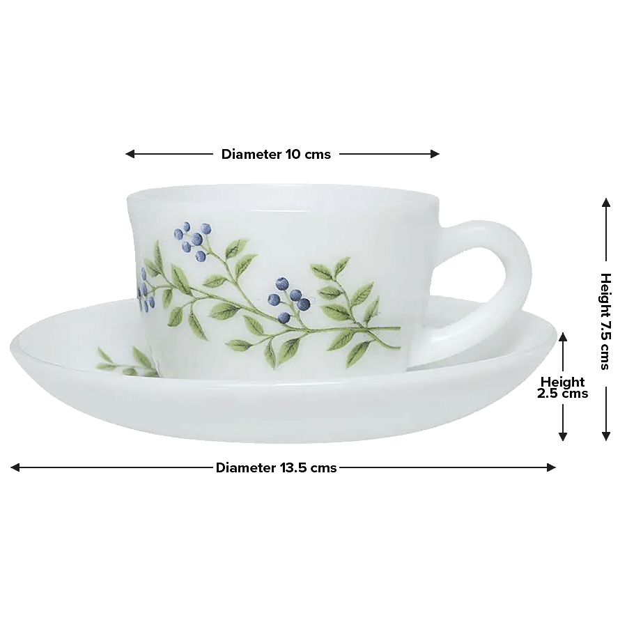 Buy LaOpala Chai/Tea Cup Set - Opalware, Lush Greens, Princess