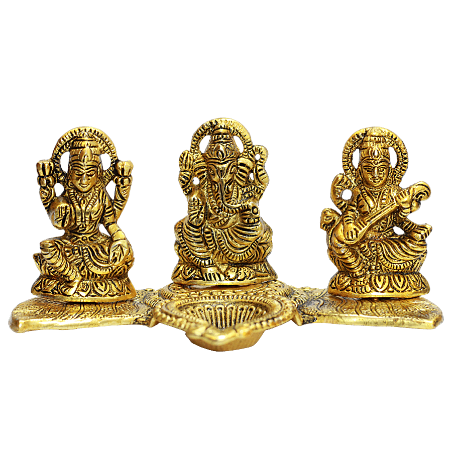 Buy Klassic Laxmi Ganesh Saraswati Idol Brass Online At Best Price Bigbasket