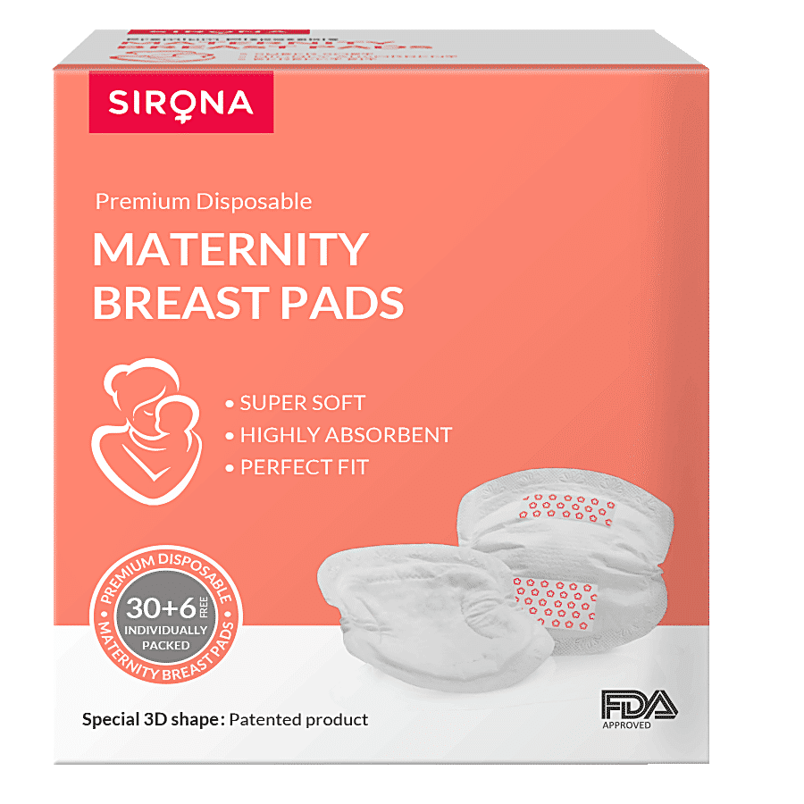 Buy SIRONA Super Soft Premium Disposable Maternity Breast Pads (12 Pads)  Online at Best Price of Rs 155.22 - bigbasket