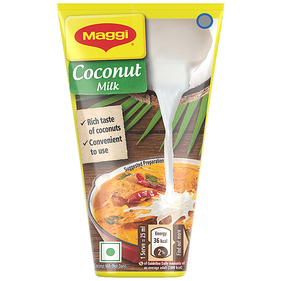 Buy MAGGI Liquid Coconut Milk - Adds Creaminess and Flavour To Gravies Online at Best Price of Rs 75 pic