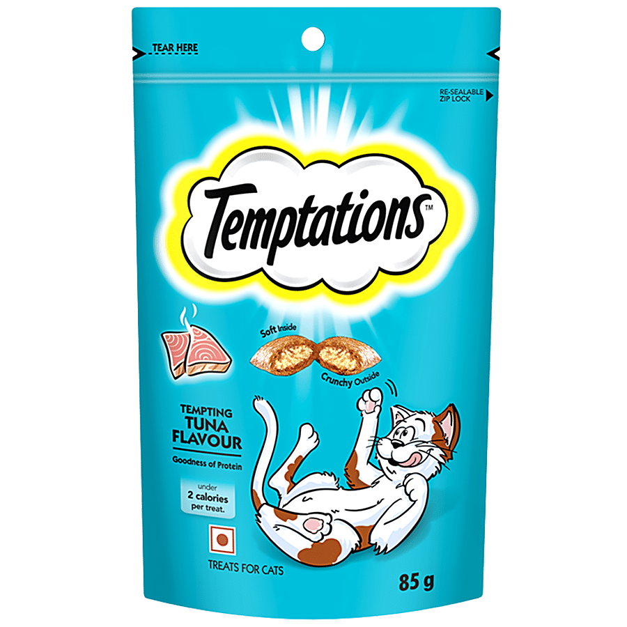 Temptations Cat Treats Variety Pack Bundle of 4 Flavor Pouches Rockin’ Lobster, Shrimpy Shrimp, Tempting Tuna, Tantalizing Turkey; 3 oz Each 