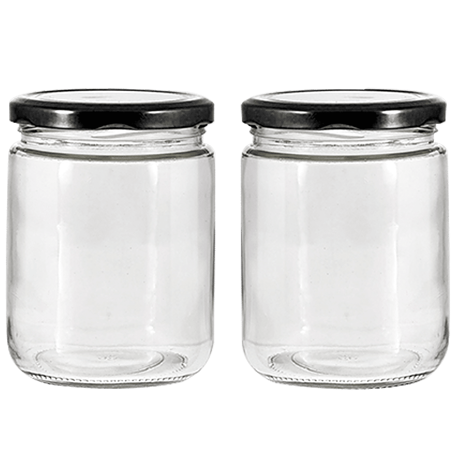 Buy Glass Ideas Glass Storage Jar - With Metal Lid Online at Best Price of  Rs 200 - bigbasket