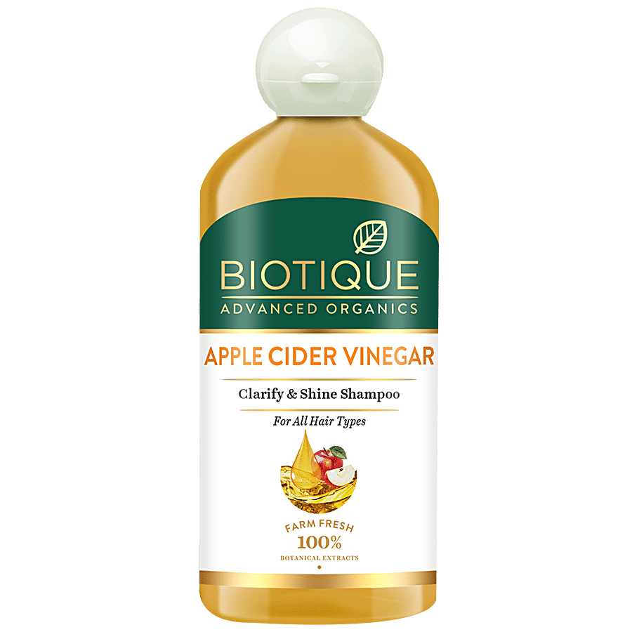Buy BIOTIQUE Clarify & Shine Shampoo - Apple Cider Vinegar, For All Hair  Types Online at Best Price of Rs  - bigbasket