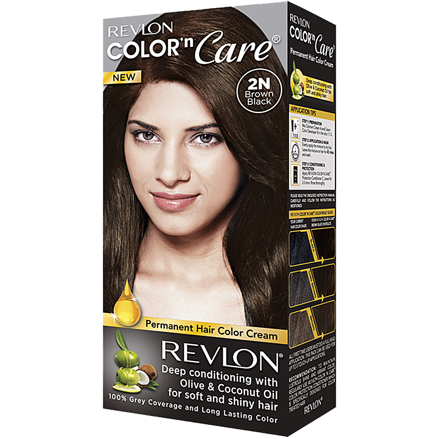 Buy Revlon Color N Care Permanent Hair Color Cream With Olive and coconut  Oil Online at Best Price of Rs  - bigbasket