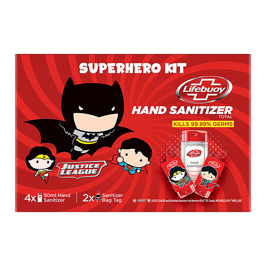 Buy Lifebuoy Hand Sanitizer Super Hero Kit - With 2 Bag Tags For ...