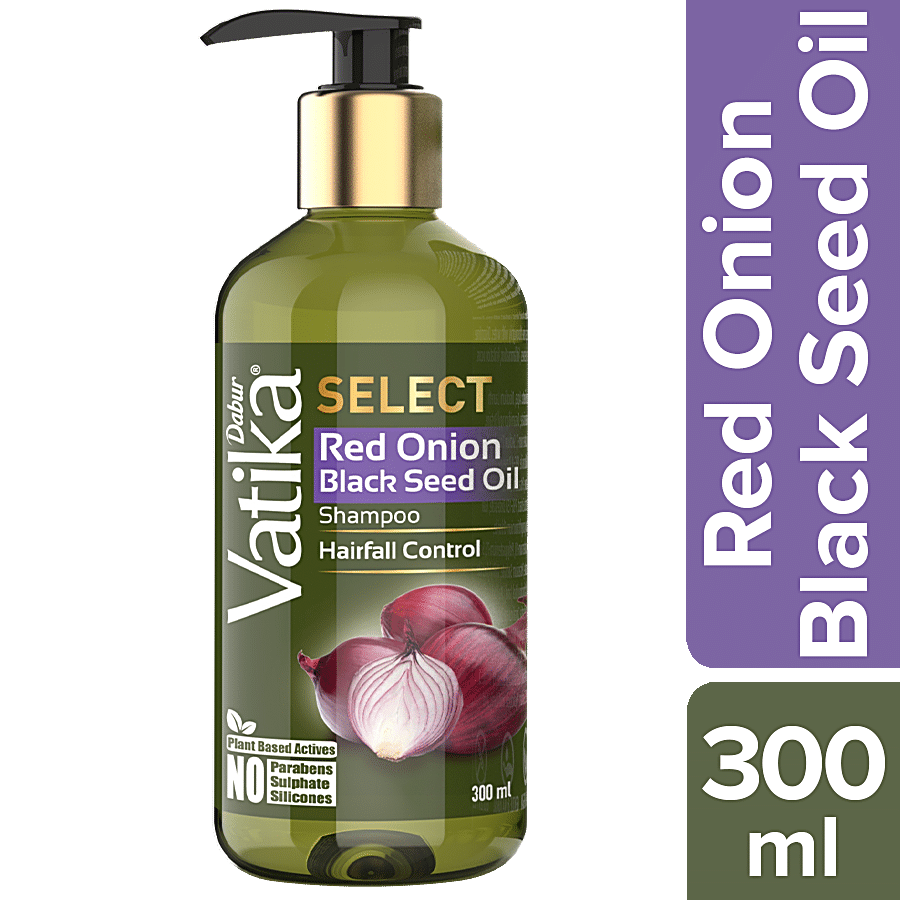 Buy Dabur Vatika Select Shampoo - Red Onion Black Seed Oil, Hairfall Control  Online at Best Price of Rs 449 - bigbasket