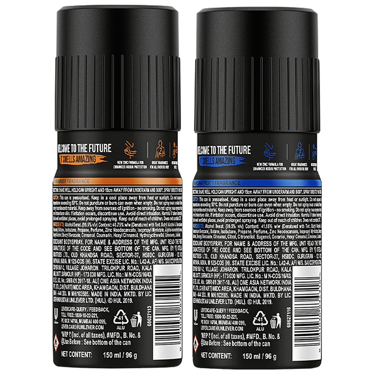 Axe Body Spray Can Back