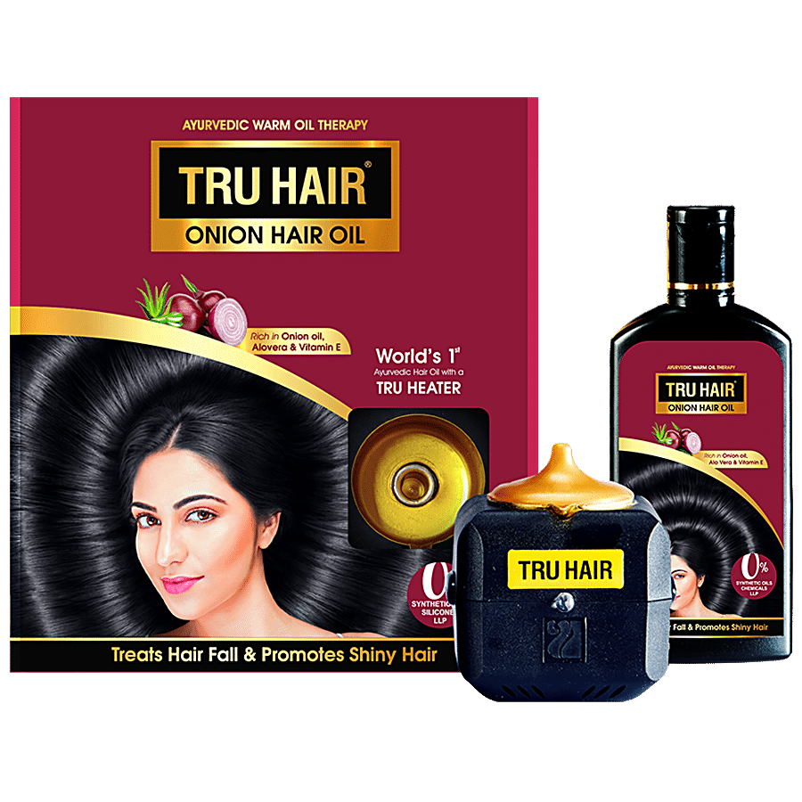 Buy Tru Hair Onion Hair Oil With Heater Online at Best Price of Rs 439 -  bigbasket