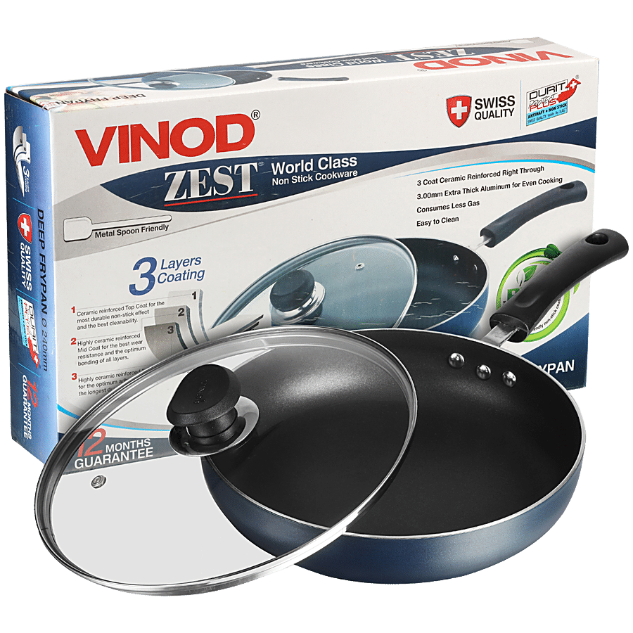 Buy Vinod Vinod Aluminium Non-Stick Tawa - 30 cm, 3 mm, Bakelite Handle,  Zest Online at Best Price of Rs 1099 - bigbasket