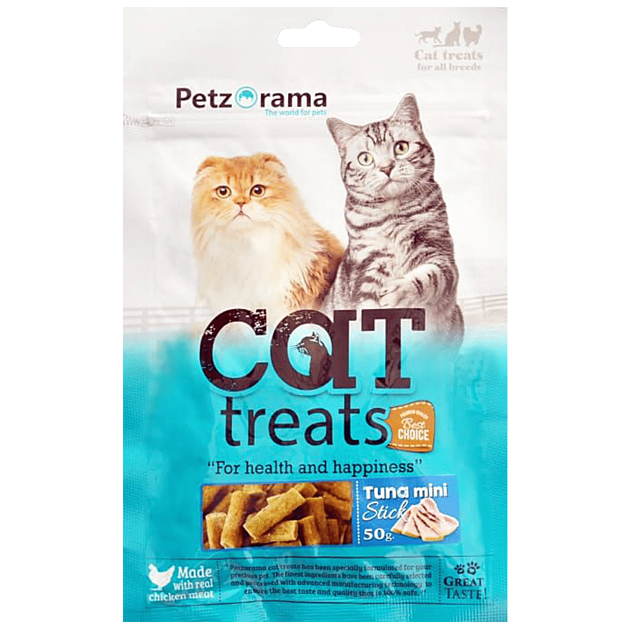 Buy Petzorama Cat Treats Tuna Stick - Mini, No Artificial Colours Or