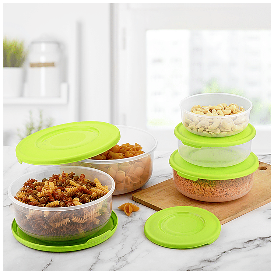 Buy Asian Dryfruit/Pasta Plastic Storage Dabba/Containers Set Super Seal -  BPA-Free, Green Online at Best Price of Rs 139 - bigbasket