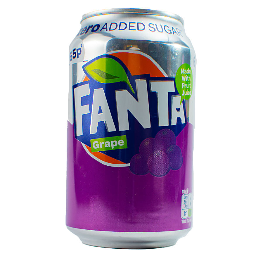 Fanta Sparkling Soft Drink - Anggur Grape, Refreshing, 330 ml