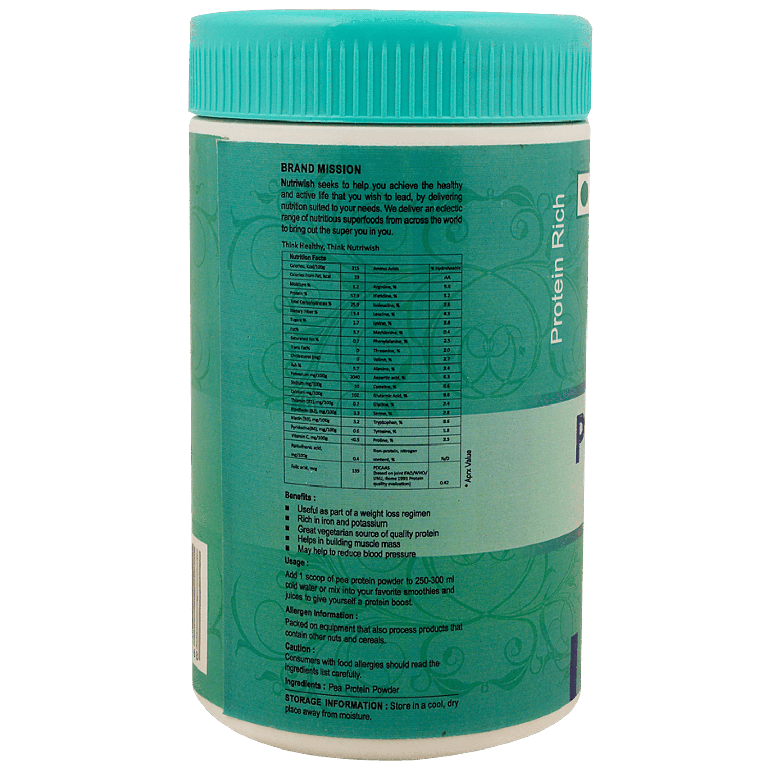 Vital Pea Protein Powder Nutrition Facts Besto Blog