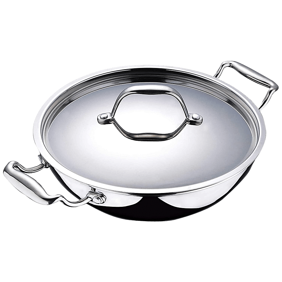 Bergner Stainless-Steel Induction-Ready 10-Piece Cookware Set, Stainless  Steel