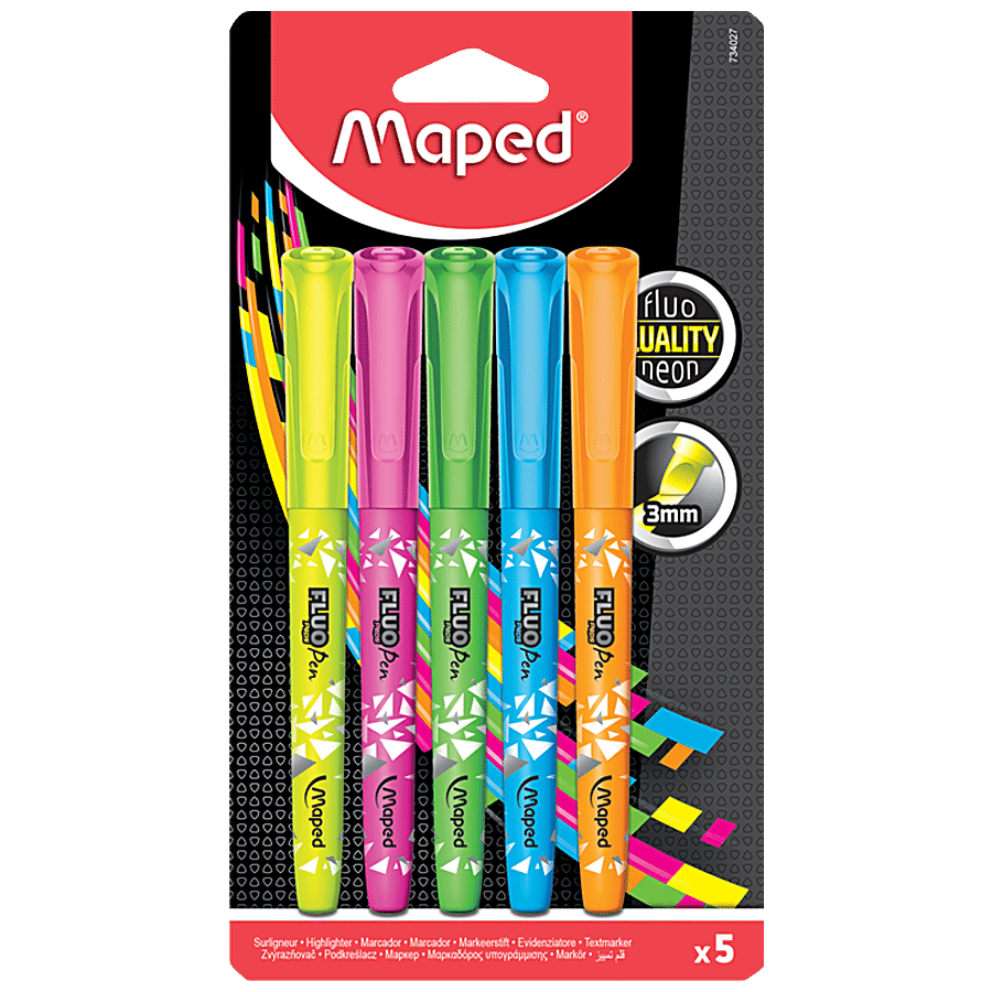 Buy Maped Highlighter Pens - Connect, Smear Resistant Online at Best Price  of Rs 200 - bigbasket