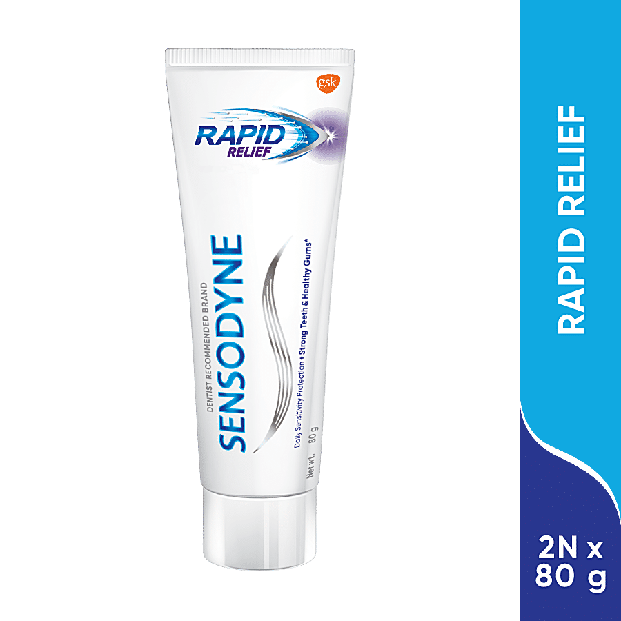 Buy Sensodyne Sensitive Toothpaste Rapid Relief 80 Gm Online At Best Price  of Rs 190 - bigbasket