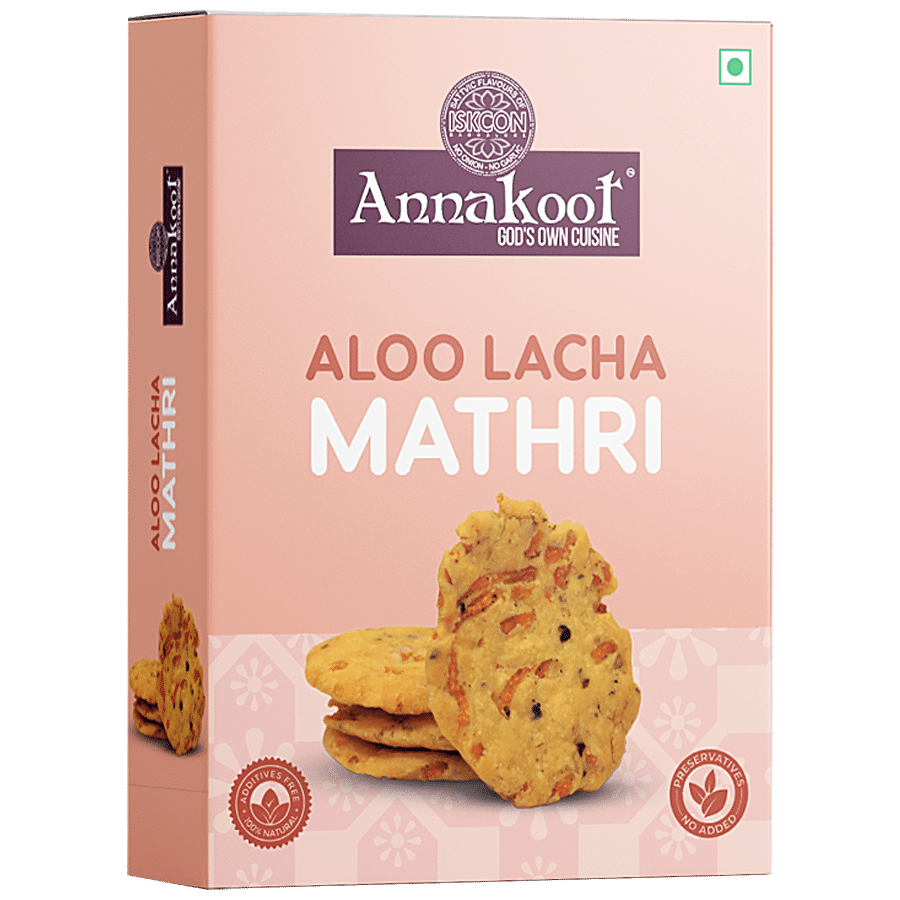 Buy Annakoot Aloo lacha Mathri - No Preservatives Added, 100 ...