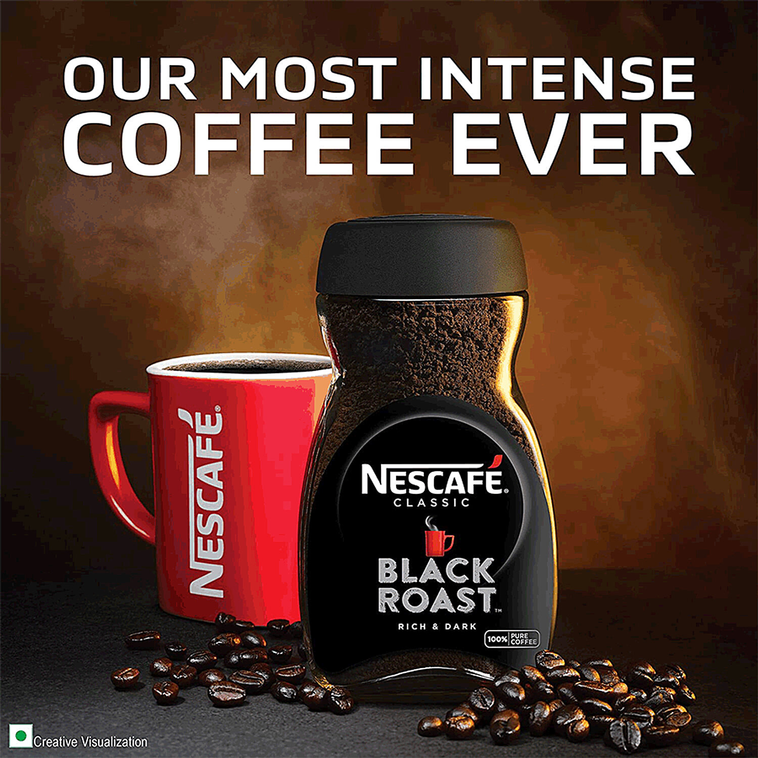 nescafe black roast can