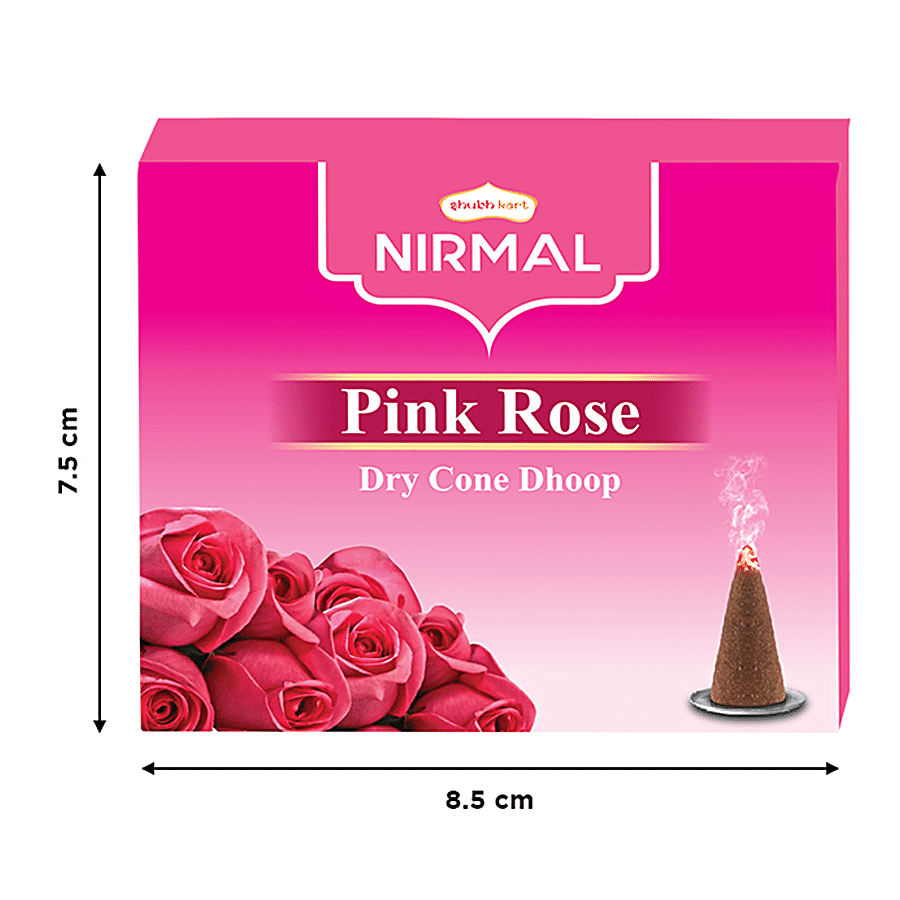 Buy Shubhkart Nirmal - Dry Cone Dhoop, Pink Rose Online at Best ...