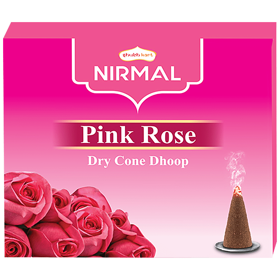 Buy Shubhkart Nirmal - Dry Cone Dhoop, Pink Rose Online at Best ...