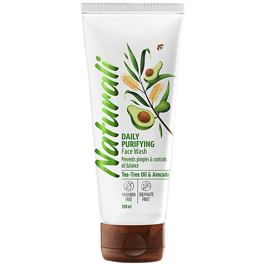 Buy Naturali Daily Purifying Face Wash Prevents Pimples  Controls Oil  Balance, Tea Tree oil  Avocado Online at Best Price of Rs 119 bigbasket