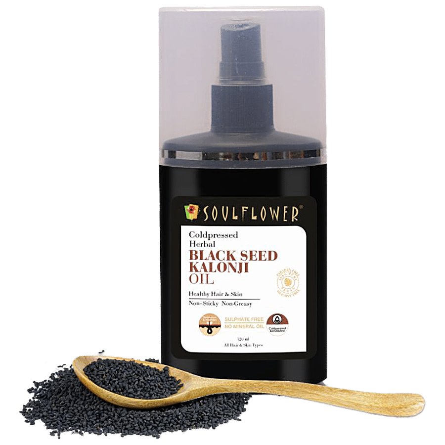 Buy Soulflower Kalongi oil Black seed Oil For hair Growth & Hair fall  control Online at Best Price of Rs 533 - bigbasket