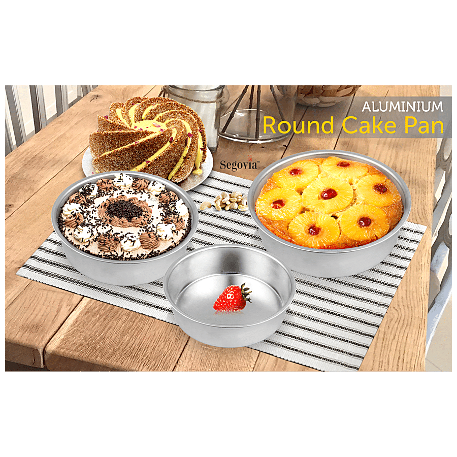 Xacton Cake Mould | Cake Teflon Coated Removable Base Microwave Oven Safe  Non-Stick Round Shaped Cake Baking Mold Pan, Cake Tin,Microwave Oven