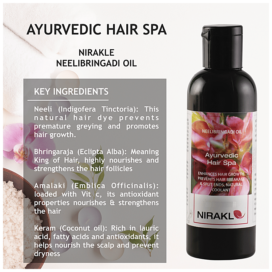 Buy Nirakle Neelibringadi Hair Oil - Ayurvedic Hair Spa, Enhance Hair Growth,  Prevents Hair Breakage Online at Best Price of Rs 290 - bigbasket